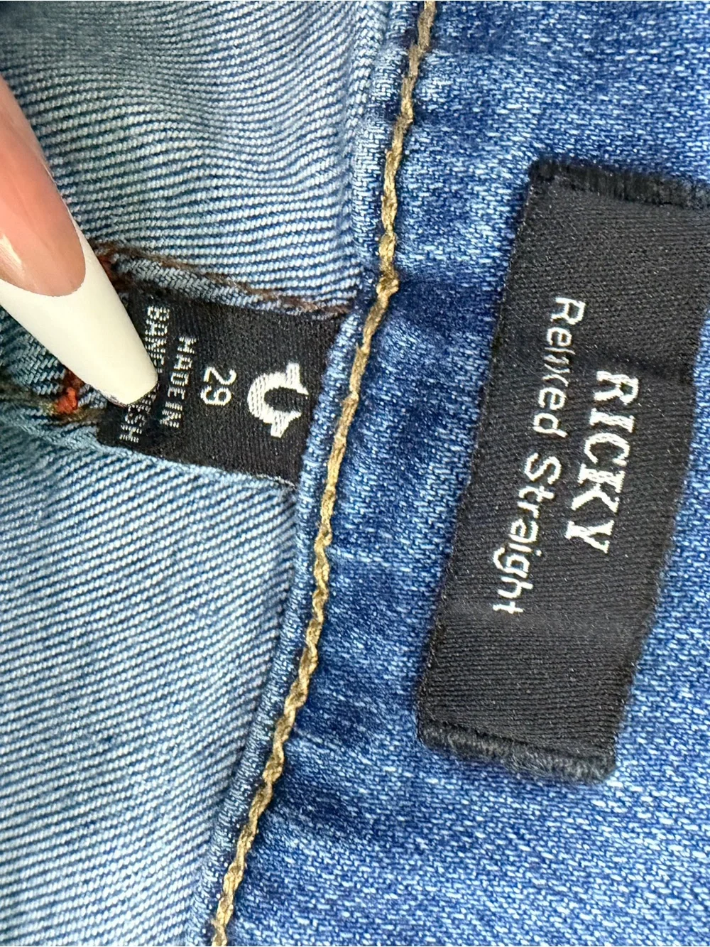 True Religion Men’s Light Blue Bootcut Jeans